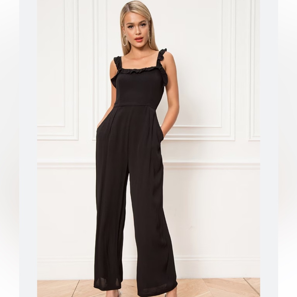 Super down black jumpsuit